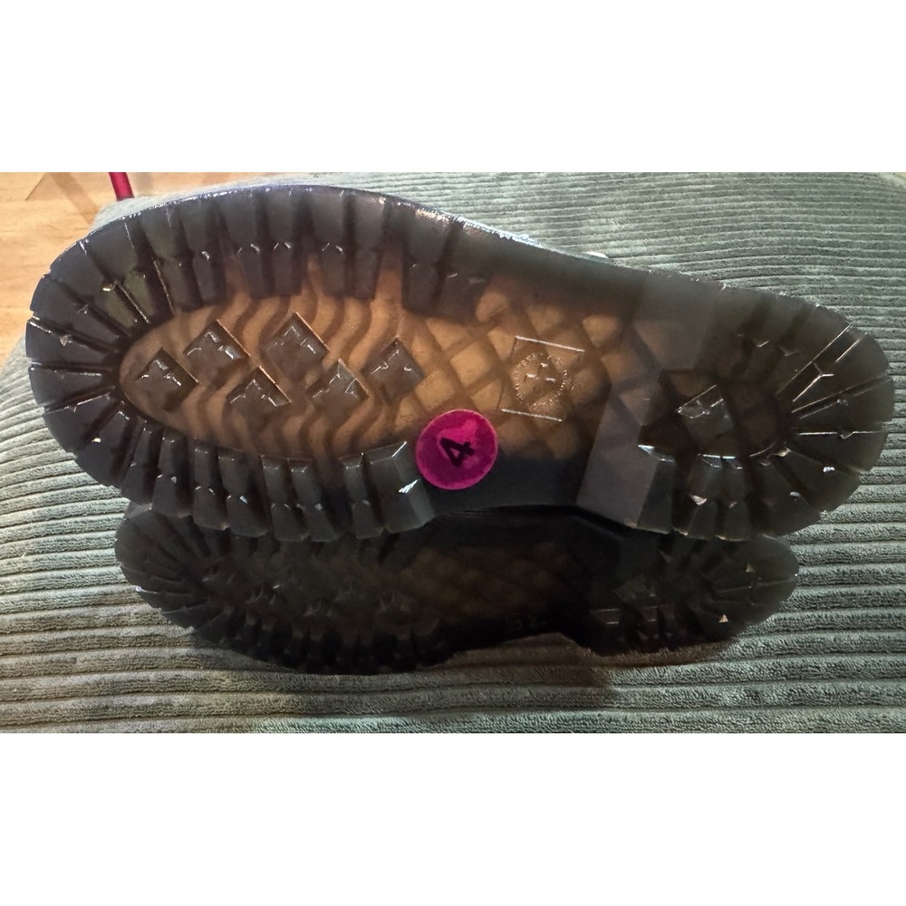 Dr Martens Bex Heart Cut‎ Out Platform Boots Pink Leather Zip Up Size 5 - Picture 4 of 9